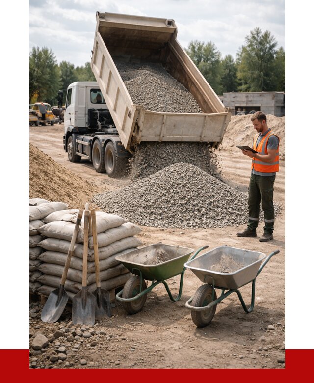 Доставка нерудных материалов в Изобильном от 1247 руб. | ПРОНЕРУДЗбл