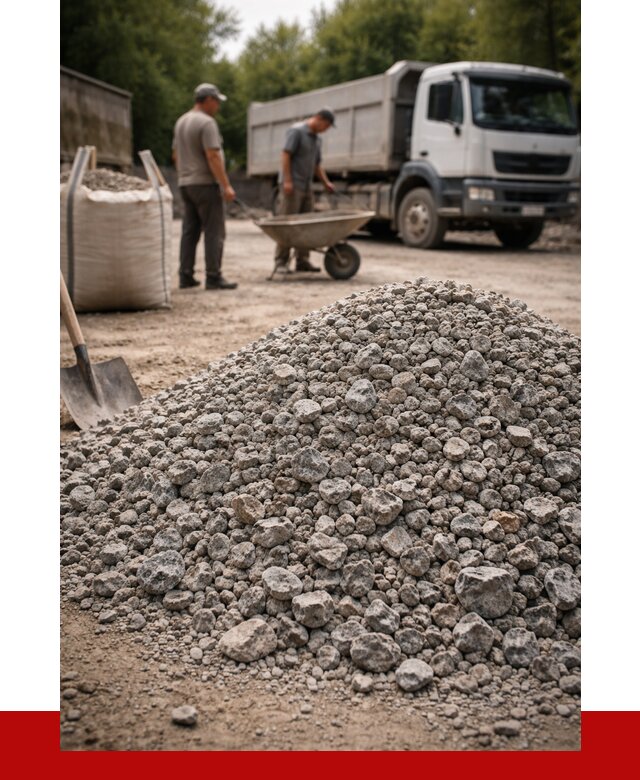 Гранитный щебень фракция 20-40 в Изобильном от 3324 руб. ПРОНЕРУДЗбл