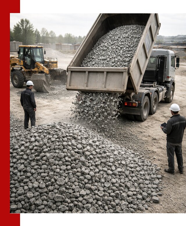 Доставка гранитного щебня фракции 20-40 в Изобильном