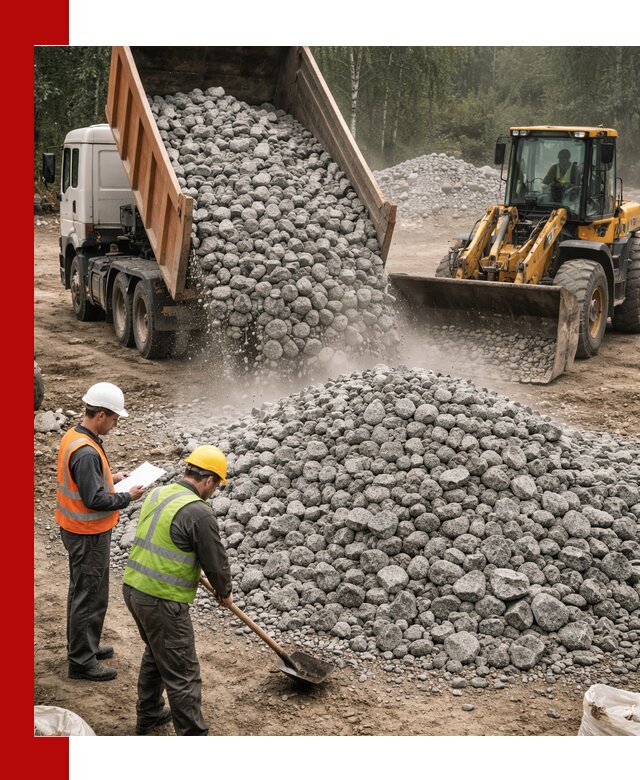 Гранитный щебень фракция 70-150 доставка в Изобильном