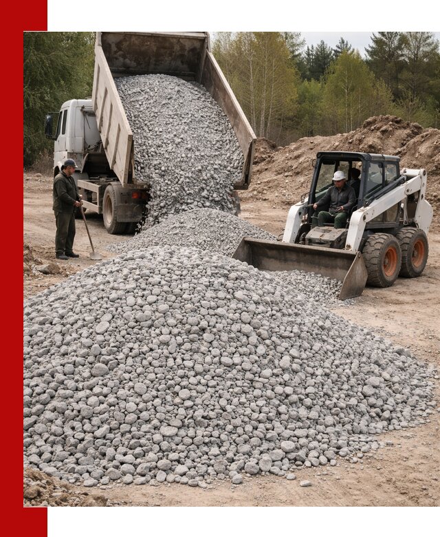 Доставка доломитового щебня в Изобильном напрямую от карьера
