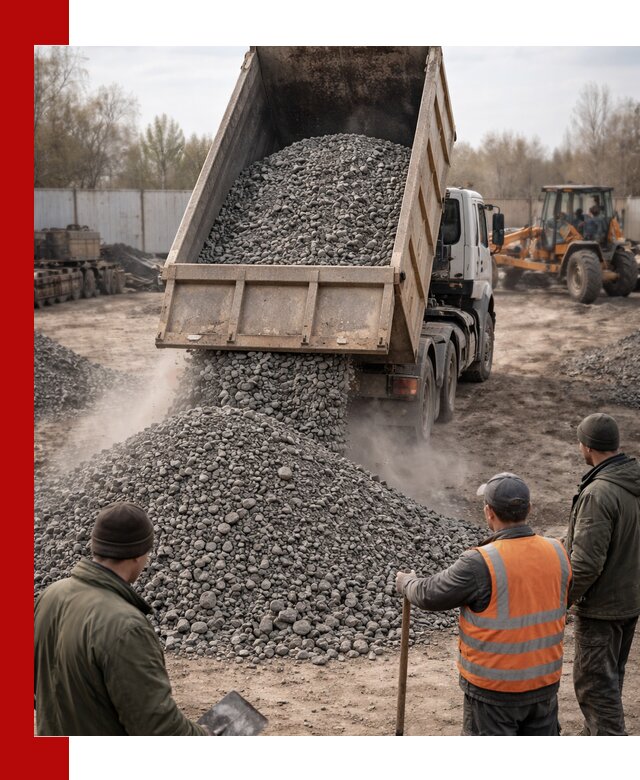 Доставка шлакового щебня в удобные сроки по выгодной цене в Изобильном