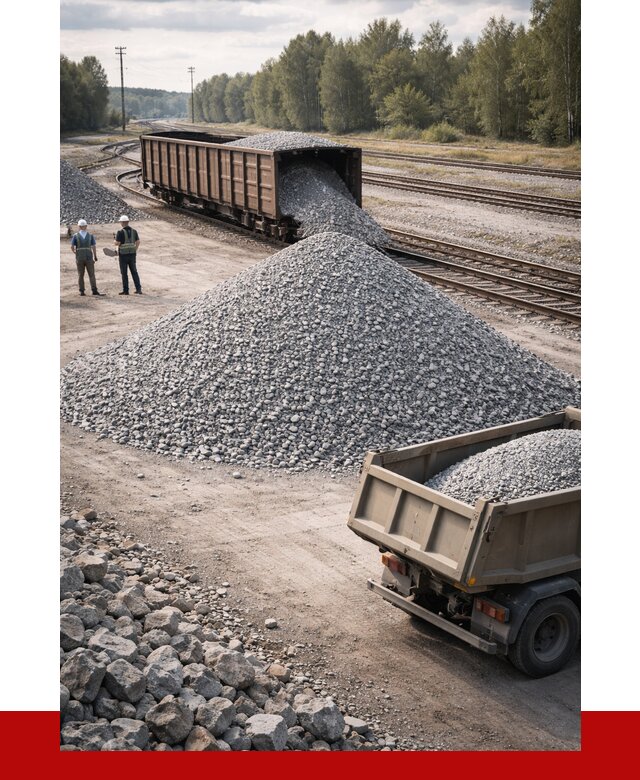 Железнодорожный щебень 20-60 в Изобильном от 1766 р. | ПРОНЕРУДЗбл