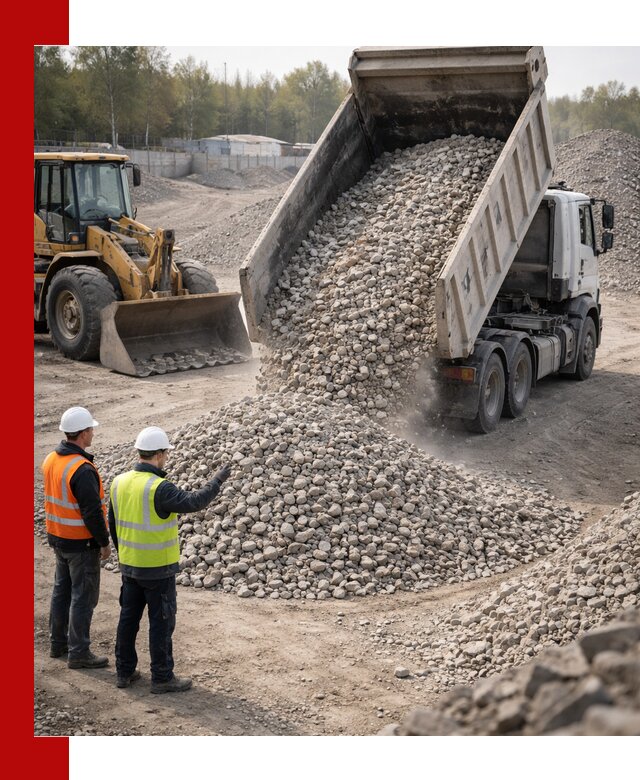 Вторичный щебень фракция 40–70 доставка в Изобильном