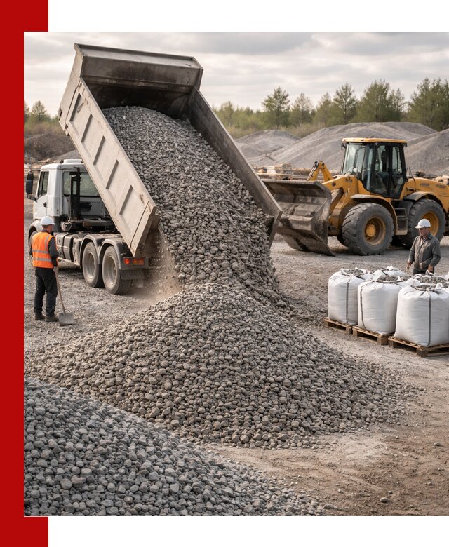 Бетонный щебень фракция 5–20 с доставкой в Изобильном