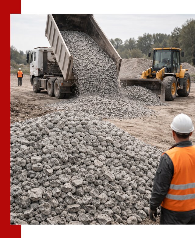 Доставка бетонного щебня фракции 20-40 в Изобильном