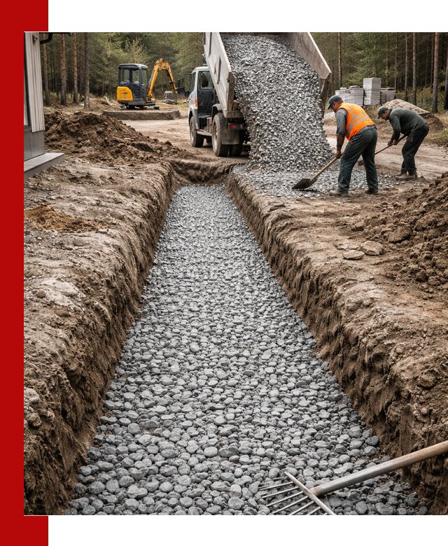 Щебень для дренажа с доставкой в Изобильном высокого качества