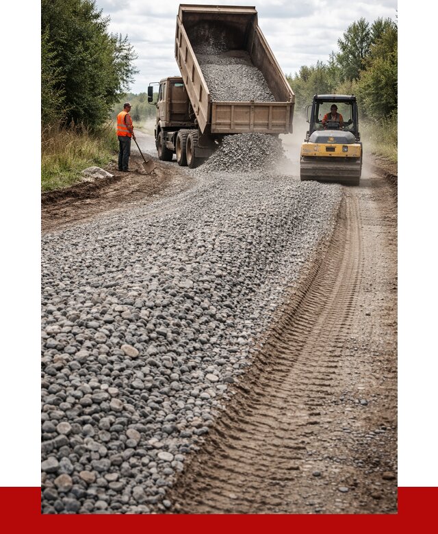 Щебень для отсыпки дороги в Изобильном от 2805 р. ПРОНЕРУДЗбл