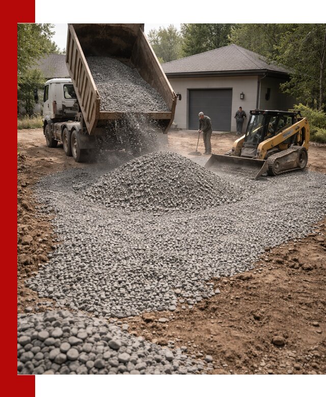 Щебень для парковки в Изобильном: доставка и укладка качественного материала