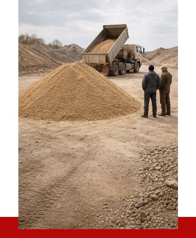 Карьерный песок крупнозернистый в Изобильном от 8830 р | ПРОНЕРУДЗбл