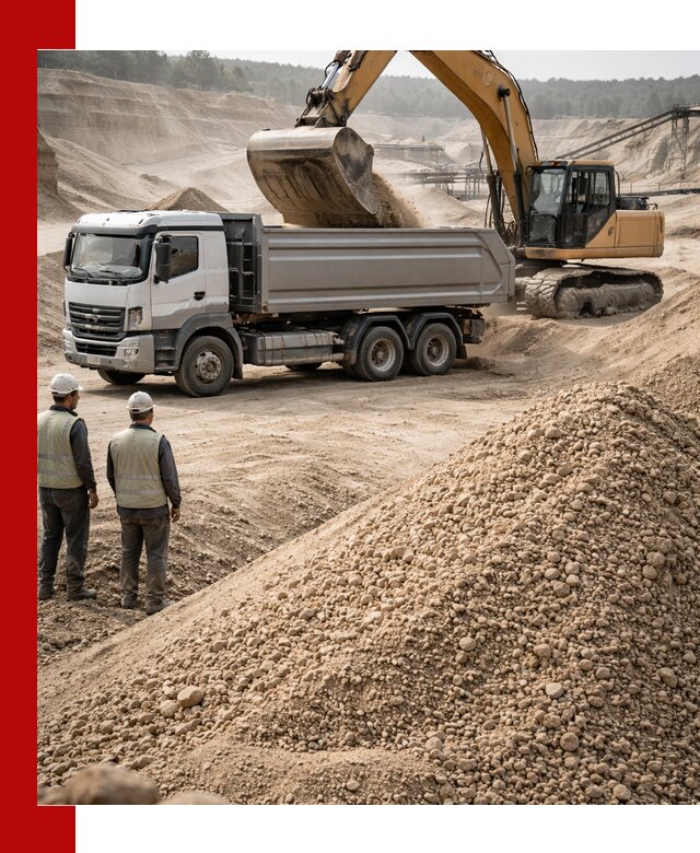 Карьерный крупнозернистый песок с доставкой в Изобильном