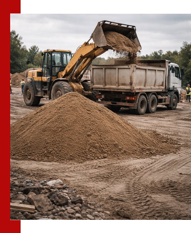 Доставка речного песка навалом в Изобильном быстро и выгодно