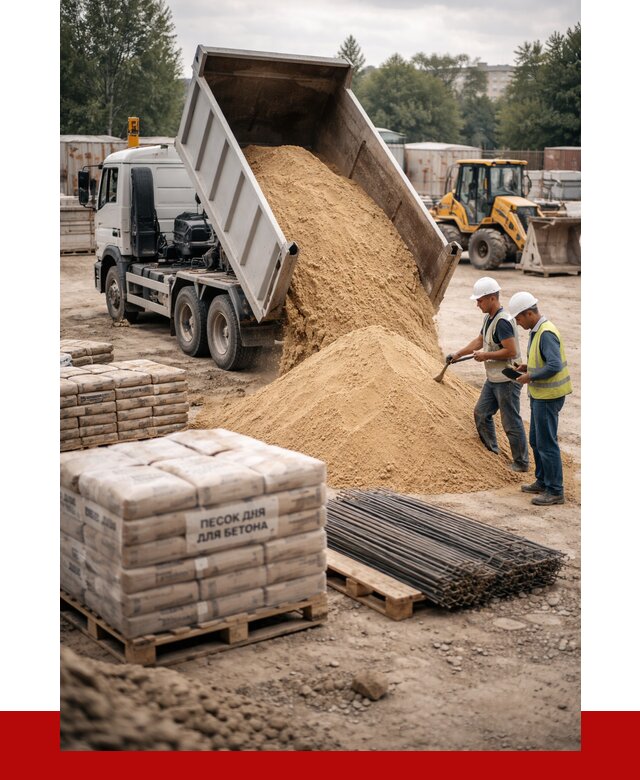 Песок для бетона в Изобильном от 2597 р. с доставкой, ПРОНЕРУДЗбл