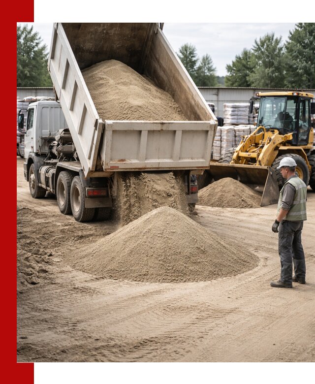 Поставка и доставка песка для бетона в Изобильном
