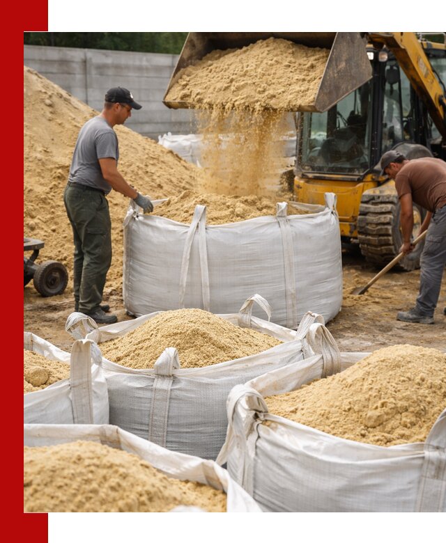 Поставка качественного песка для кладки в Изобильном