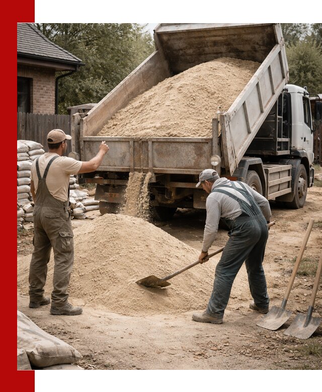 Песок для штукатурки с доставкой в Изобильном качественный и чистый