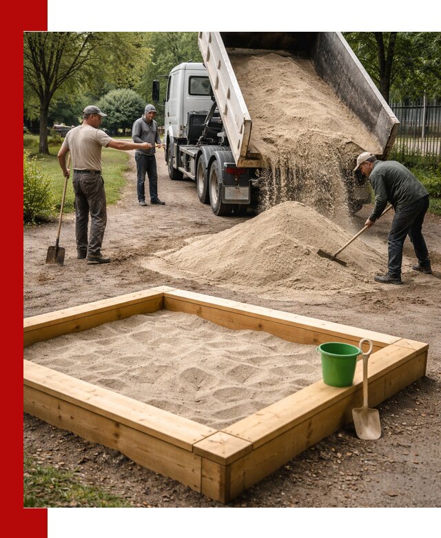 Песок для песочницы с доставкой в Изобильном недорого и чистый