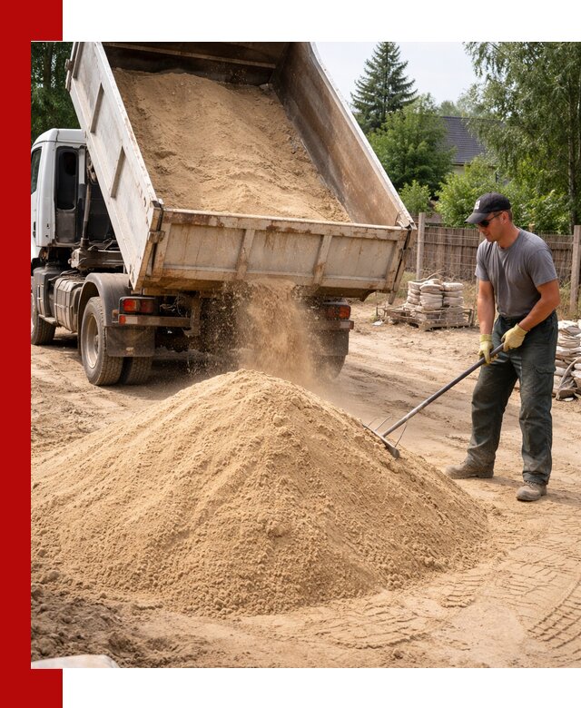 Доставка сухого песка самосвалами в Изобильном