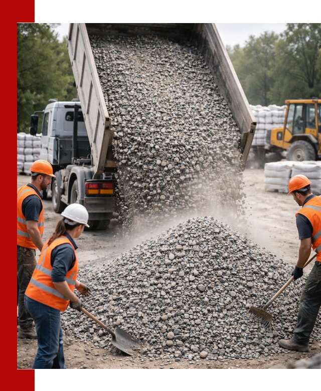 Доставка гравия и камня в Изобильном оптом и в розницу