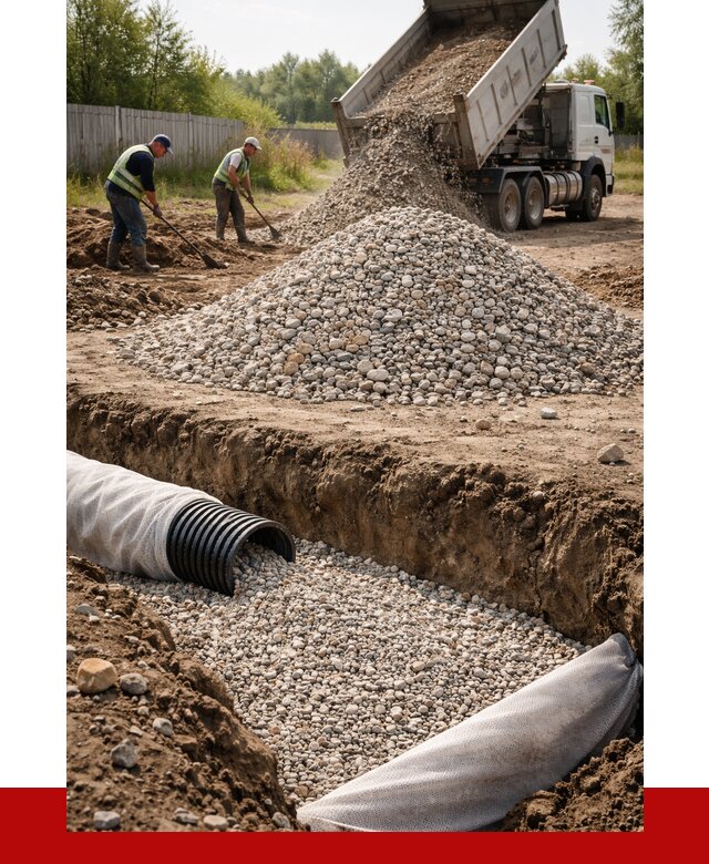 Гравий для дренажа в Изобильном от 2285 р., доставка ПРОНЕРУДЗбл