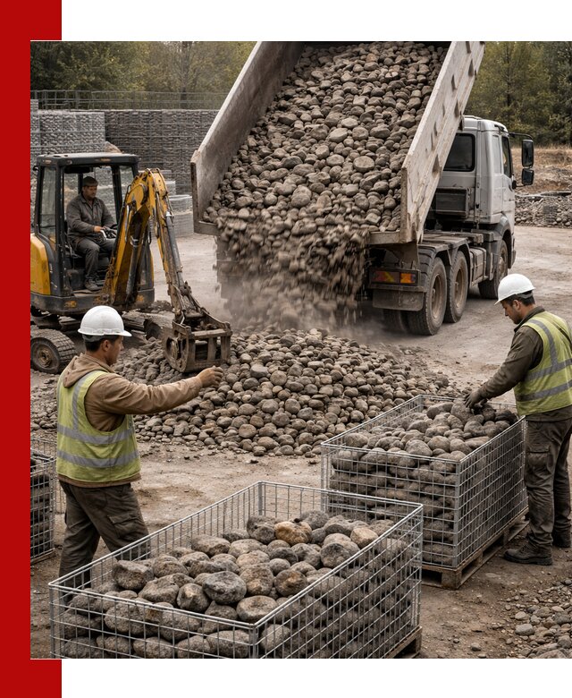 Камень для габионов фракция 100–201 в Изобильном