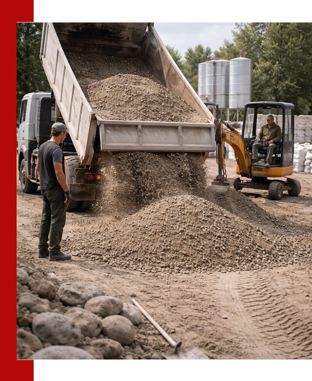 Доставка ПГС С3 в Изобильном самосвалами и миксерами