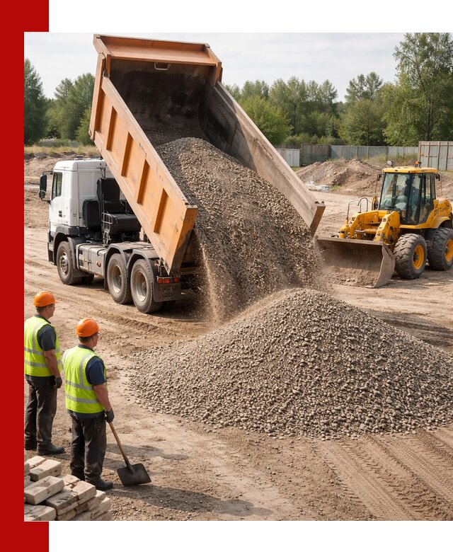 Доставка щебёночно-песчаной смеси ЩПС С7 в Изобильном