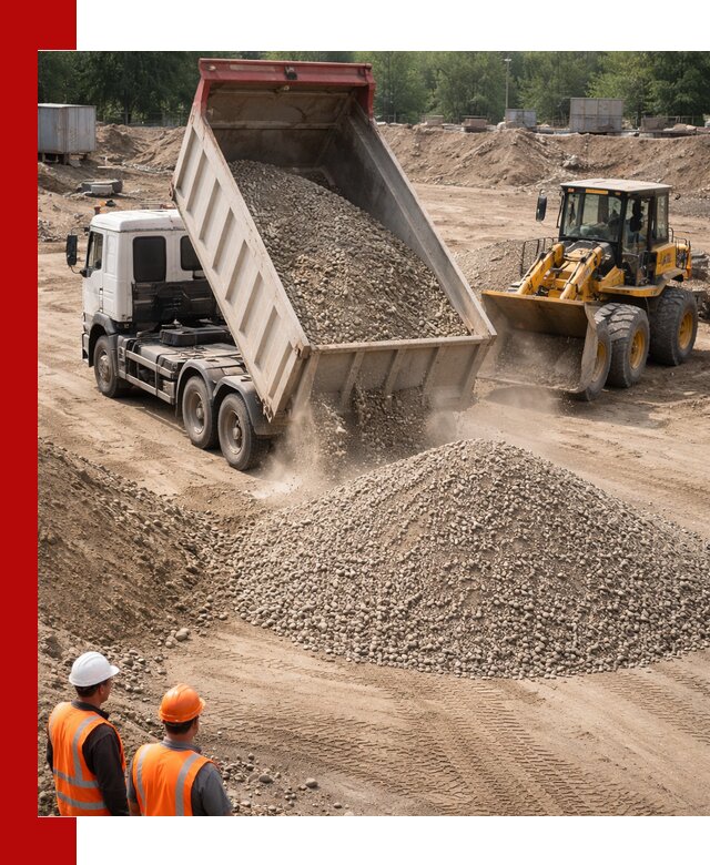 Щебень с песком (ЩГПС С2) с доставкой в Изобильном