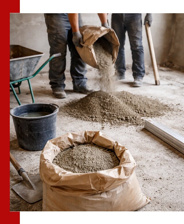 Доставка сухой смеси для стяжки в Изобильном