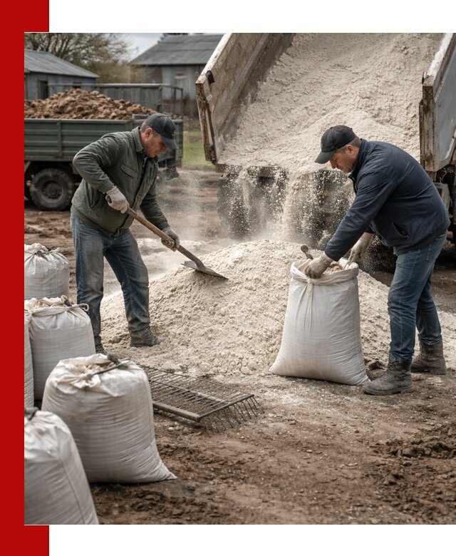 Доставка извести пушонки в Изобильном оптом и мелким оптом