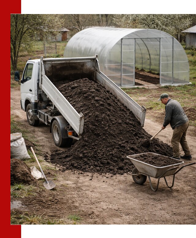 Чернозем для теплицы с доставкой в Изобильном