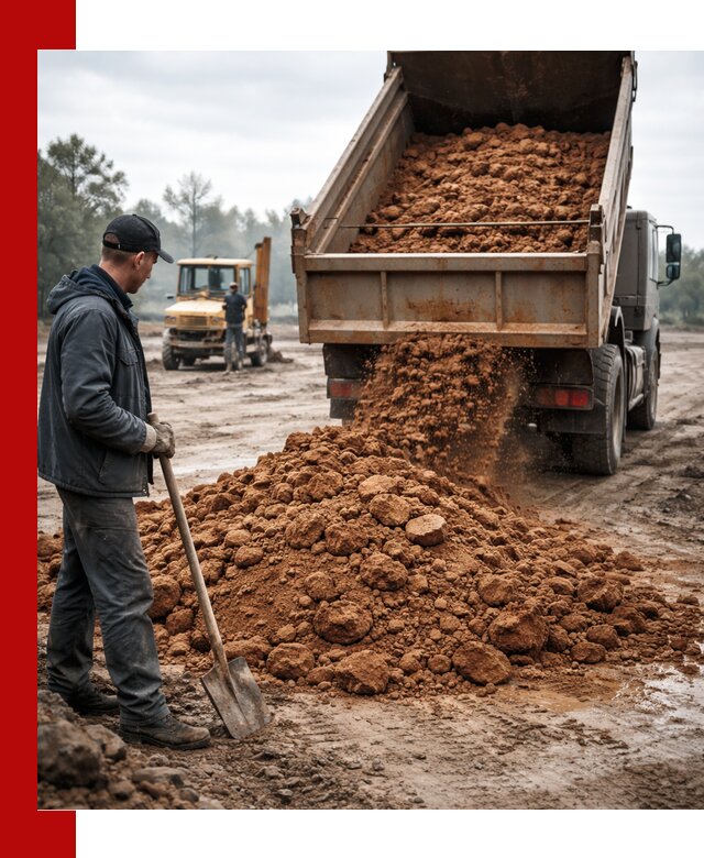 Глина для засыпки в Изобильном с доставкой самосвалами