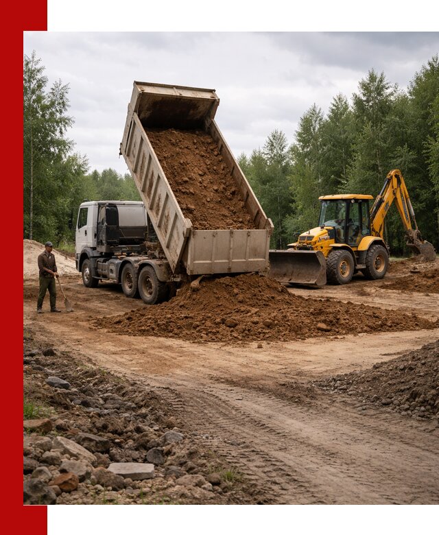 Доставка суглинка самосвалами в Изобильном подсыпка и планировка