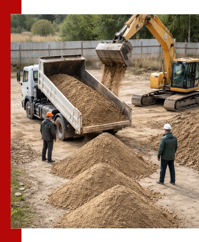 Доставка супеси вагонными и автопартиями в Изобильном