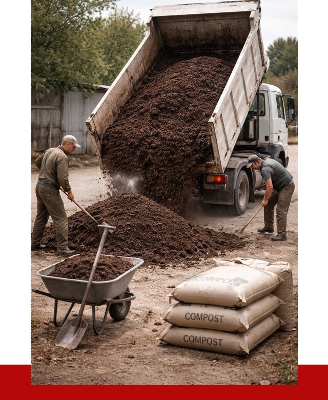 Купить компост в Изобильном от 4363 р. за куб с доставкой | ПРОНЕРУДЗбл