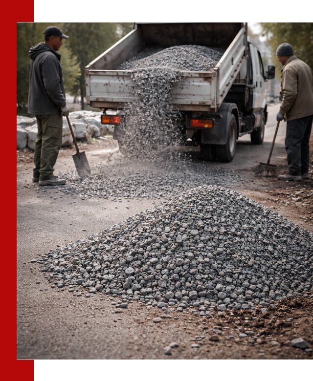 Гранитная крошка для посыпки дорог и тротуаров в Изобильном