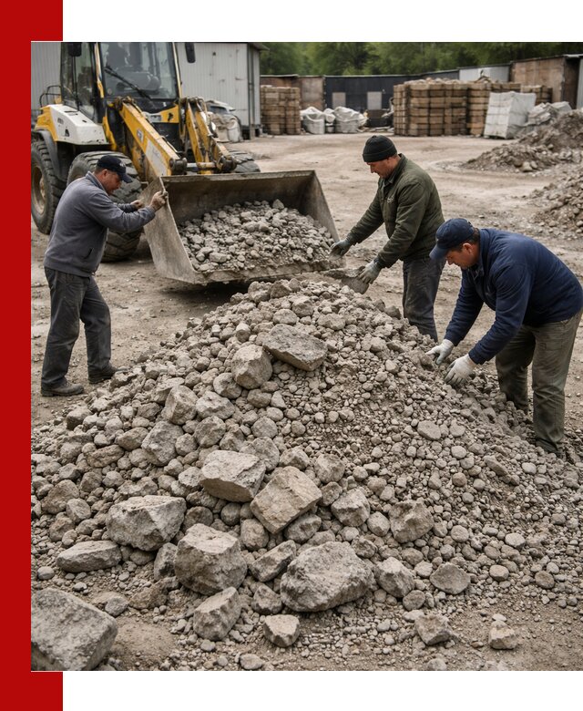 Демонтаж и вывоз бой бетона в Изобильном
