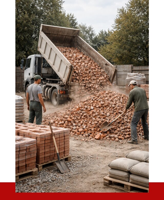 Бой кирпича в Изобильном с доставкой от 4363 руб/куб | ПРОНЕРУДЗбл
