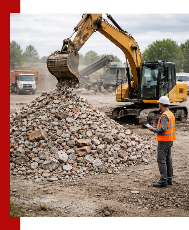 Доставка и вывоз строительного боя в Изобильном