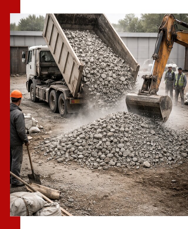 Доставка дробленого бетона в Изобильном оптом и в розницу