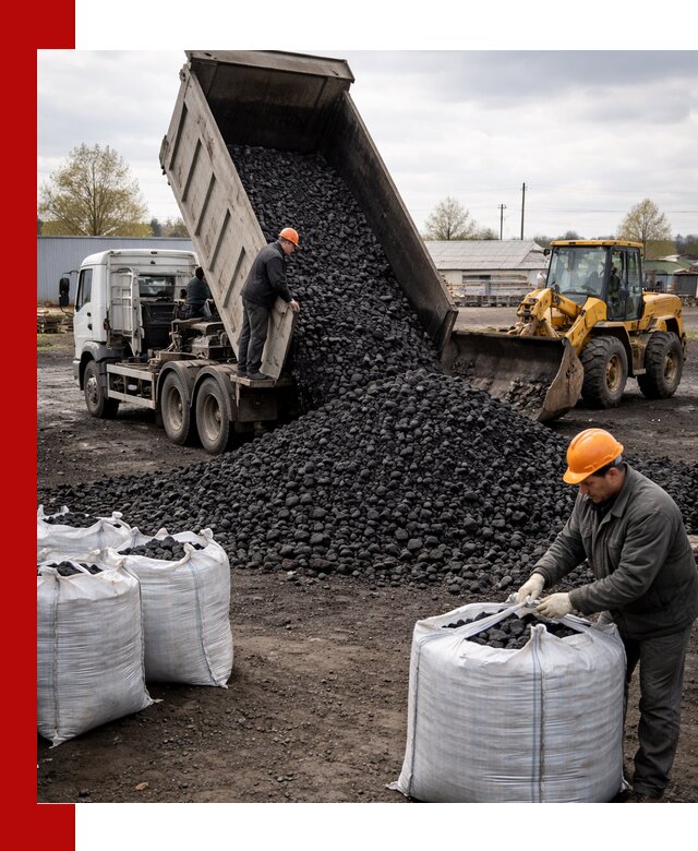 Доставка каменного угля в Изобильном оптом и в розницу