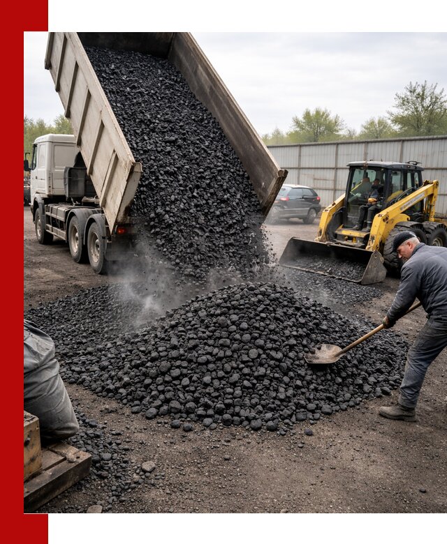 Доставка угля орех в Изобильном оптом и в розницу