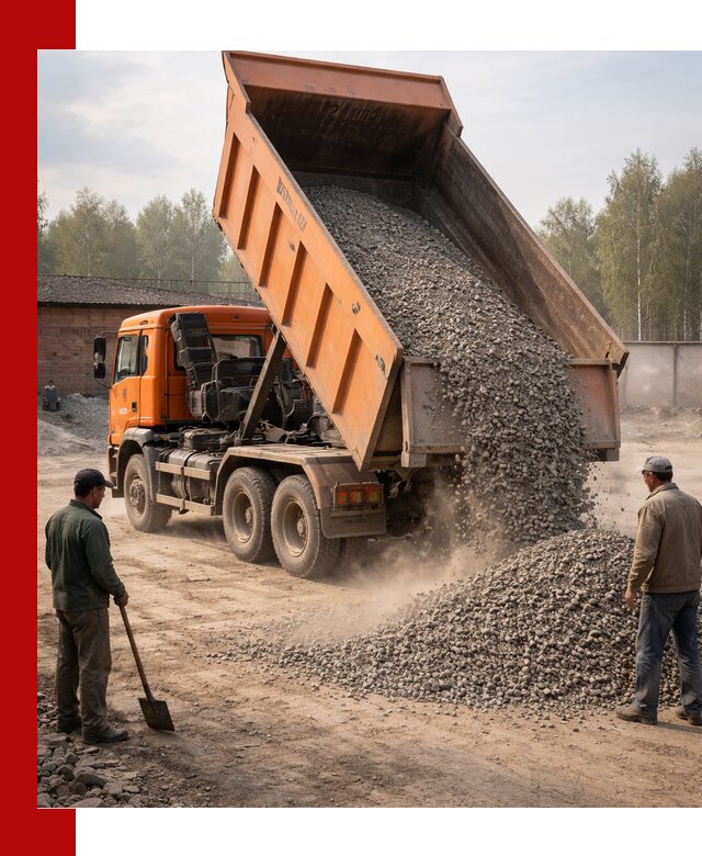 Доставка самосвалом 20 м3 в Изобильном быстро и надежно