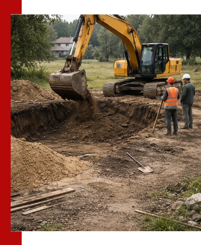 Рытье котлована под фундамент в Изобильном (быстро и недорого)