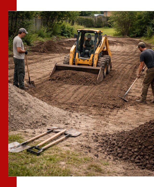 Планировка участка грунтом с вывозом и доставкой в Изобильном